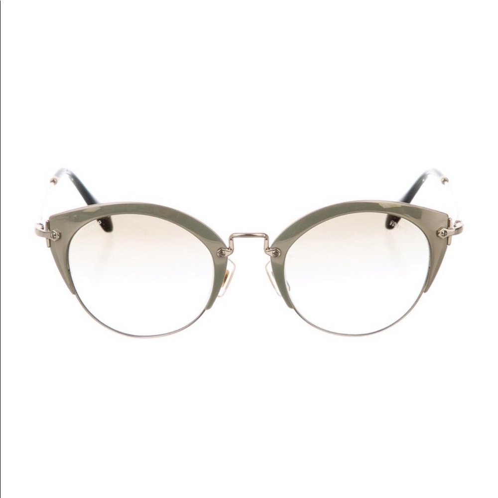 Miu Miu Cat-Eye Mirrored Sunglasses